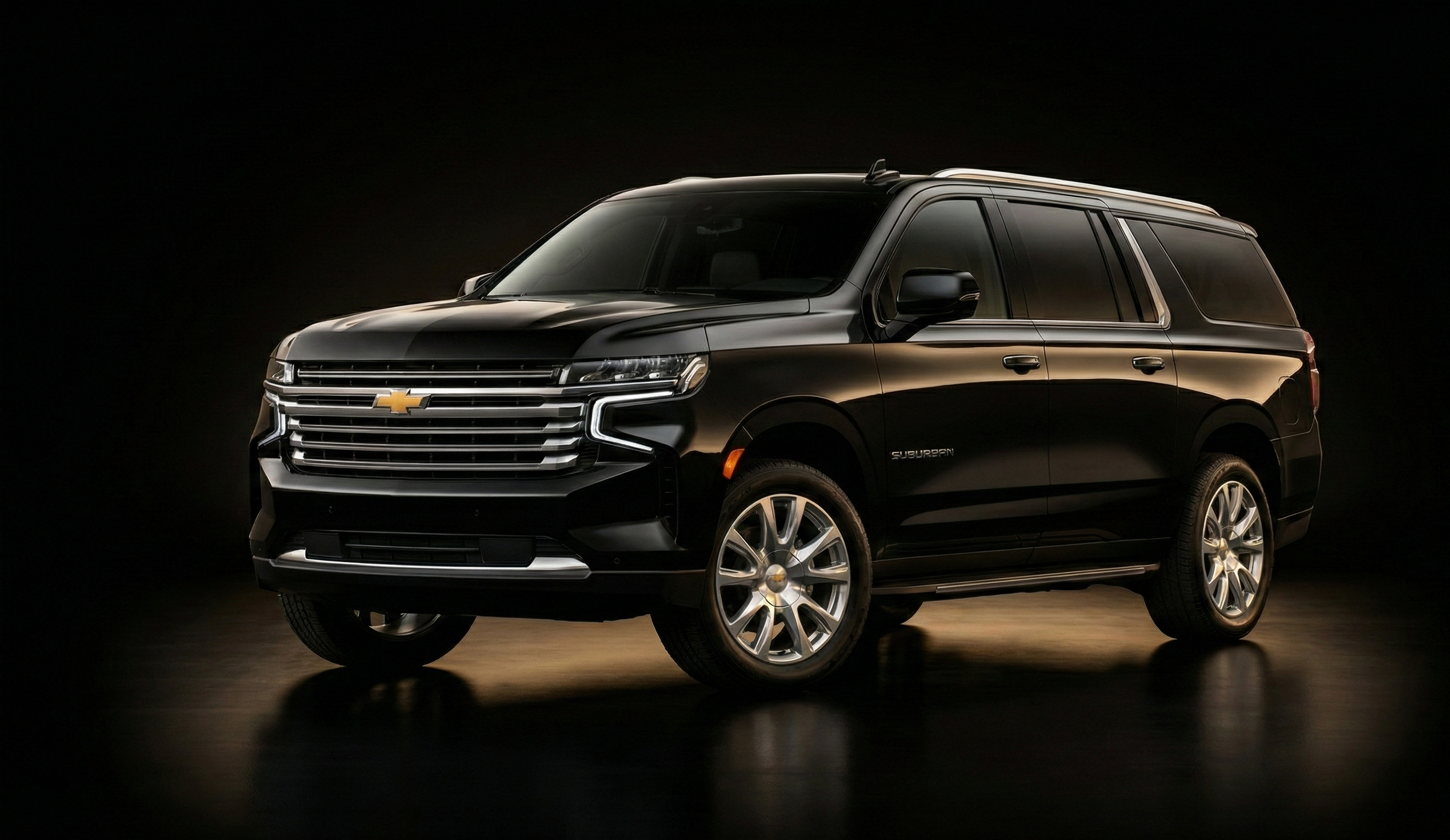 2025 Black Suburban Side Profile